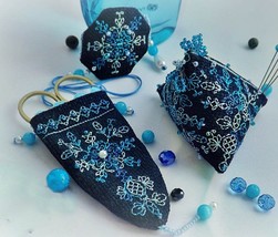 Biscornu Cross Stitch Fob pattern pdf - Purse Ornament Embroidery Scissors Case  - £3.90 GBP