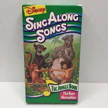 Vintage VHS Disney Sing Along Songs Jungle Book The Bare Necessities Baloo Bear - £11.72 GBP