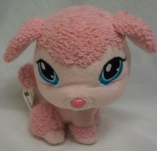 Hasbro Littlest Pet Shop Bobblehead Pink Poodle Dog 6&quot; Plush Stuffed Animal Toy - £12.07 GBP