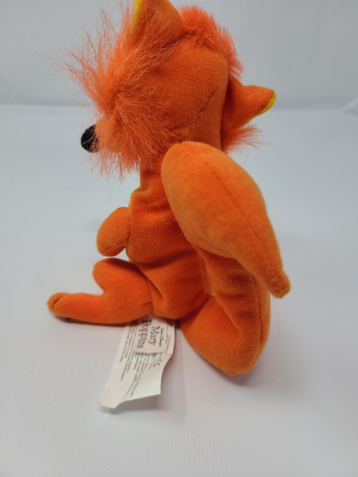 Disney Irish Fox Orange Mary Poppins 7" Plush Mini Bean Bag Disney Store Item image 2