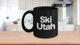 Ski Utah Mug Black Coffee Cup Funny Gift Skier Patrol Bunny Bum Skys Par... - $22.20+