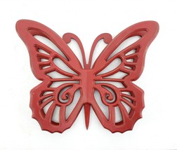 18.5&quot; X 23&quot; X 4&quot; Red Rustic Butterfly Wooden  Wall Decor - £137.47 GBP