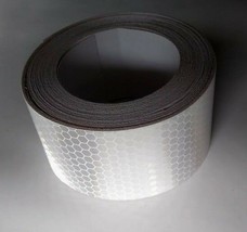 25ft White Reflective, caution, conspicuity, safety, Tape self adhesive ... - $24.00