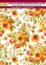 Magnetic School Locker Wallpaper (Full Sheet Magnetic) - Flowers - vr24 - £19.34 GBP
