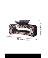 Chestnut Leopard Western Pattern Decor Square Hair Clip - $102.57 MXN