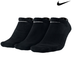 Nike Cotton Cushion No-show Ankle Socks 3 Pairs Sports Casual Socks L SX... - $33.21