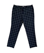 Vince Camuto Black White Squares Dress Pants Straight sz 12 Checkered Wi... - $20.30