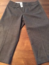 Banana Republic Women&#39;s Gray Pants Pinstripe Crop Pants Fully Lined Size... - $28.71