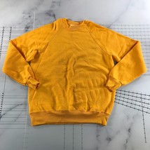 Vintage Bassett Walker Crewneck Sweatshirt Mens Large Yellow Cotton Blen... - £31.19 GBP