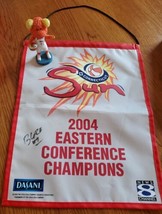 2004 Eastern Conference Champions Connecticut Sun Banner With A Blaze Bo... - $19.79