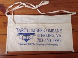 Vintage Tart Lumber Company Sterling VA White Cloth Tool Waist Pouch Bag... - $14.99
