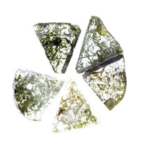 Slice Lot 1.45 Ct   Loose Rough Natural Greenish Color  Diamond - £21.99 GBP