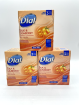 9 Bars Dial Silk &amp; Seaberry Gentle Cleansing Skin Care Bar Soaps Bs226 - £38.95 GBP