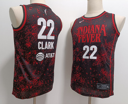 Men&#39;s Indiana Fever #22 Caitlin Clark Stitched Jersey Black Rebel White ... - $39.00