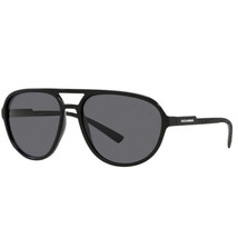 DOLCE &amp; GABBANA DG6150 252581 Matte Black/Dark Grey Polarized 60-17-145 ... - £120.23 GBP