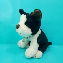 Boston Terrier Puppy Plush Dog Miyoni Stuffed Animal 7&quot; Soft Realistic B... - £11.72 GBP