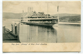 Steamer Albany Day Boat West Point Landing Hudson River New York 1907c postcard - £5.53 GBP