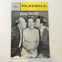 1963 Playbill The Playhouse Paul Ford in Never Too Late by Summer Arthur Long - £10.04 GBP