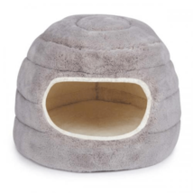? Deluxe Plush Igloo Snuggle Cuddler Cat Bed ? - £34.55 GBP