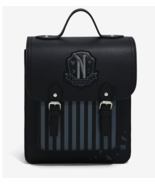 Wednesday The Addams Family Nevermore Academy Mini Backpack New In Hand - £54.15 GBP