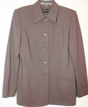 Liz Claiborne Collection Lined Dress Jacket Taupe Womens Size 6 - $29.68