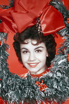 Annette Funicello Holding Christmas Wreath Smiling Vintage Portrait 24x1... - £18.54 GBP