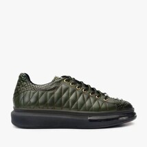 The Adler Green Snk Leather Men Sneaker Limited Edition image 8