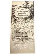 1930s White Sulphur Springs Hotel Milligans Cove PA Advertising Travel B... - $12.58