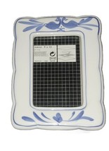 Cobalt Blue and White Ceramic Picture Frame Birds Flowers Ikea - $745.08 MXN