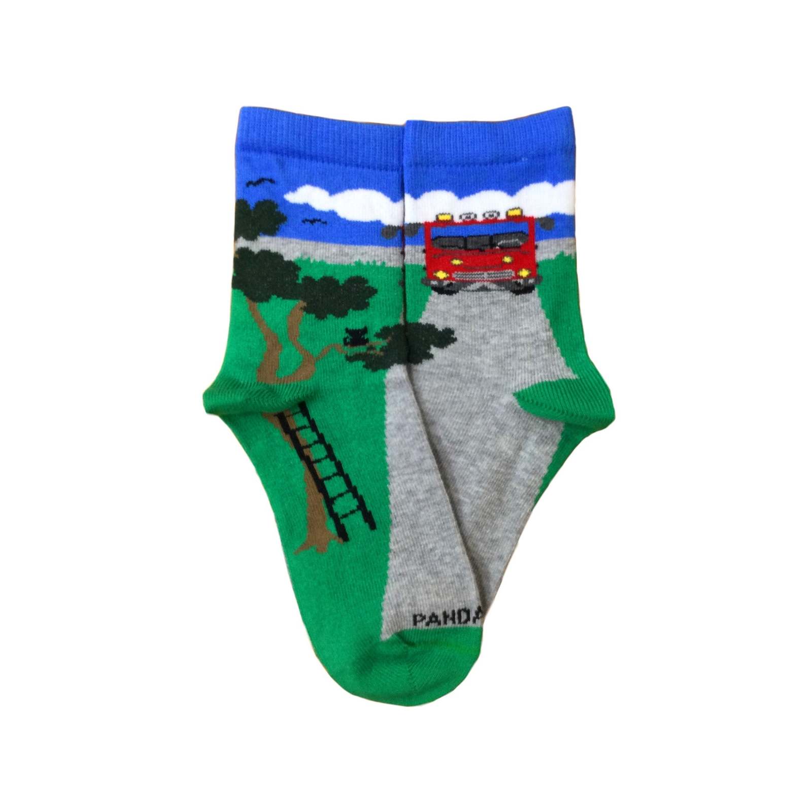 Firetruck Socks from the Sock Panda (Ages 3-7) - $5.00
