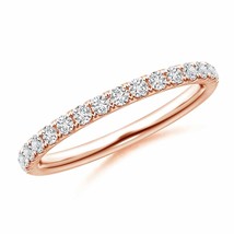 ANGARA Natural Diamond Wedding Band in 14K Gold (Grade-HSI2, 0.34 Ctw) - £632.37 GBP