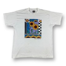 Vintage 90s Missouri State Fair Single Stitch T-Shirt XL Sunflowers Celestial - £17.08 GBP