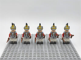Napoleonic Wars The Spanish Cuirassiers Cavalry 5 Custom Bricks Toys - $10.78
