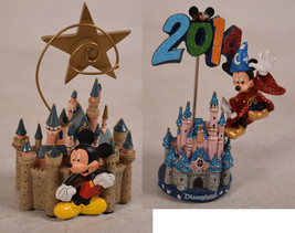 2 Disney Parks Mickey Mouse &amp; Castle Photo Card Holders 2014 Fantasia &amp; Sleeping - £15.48 GBP