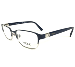Vogue Eyeglasses Frames VO 4073-B 5051 Blue Silver Cat Eye Full Rim 51-17-135 - $55.97