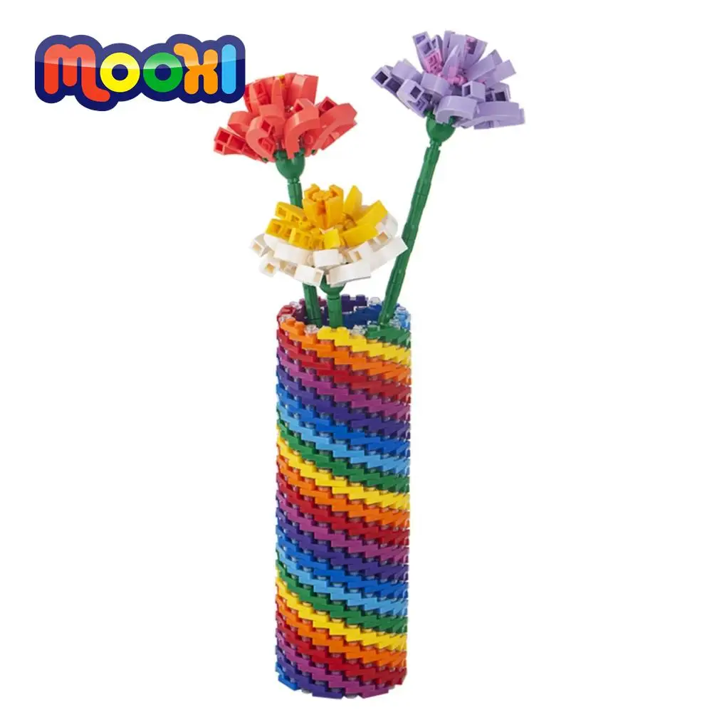 Rn vase building block diy brick model assemble parts educational kids toy for children thumb200