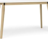 Bsx55Wpltwh Modern Home Office Wood Computer Desk, 55&quot;, White - £189.78 GBP
