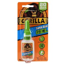 Gorilla Super Glue Gel, 20 Gram, Clear, (Pack of 1) - £10.95 GBP