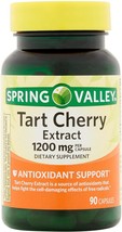 Spring Valley Tart Cherry Extract for Joint Health, 1200 Mg, 90 Capsules - £15.92 GBP