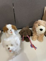 Plush Fur Real Friends and Zizzle Interactive Dog lot Brown Beige white Lucky - $39.55
