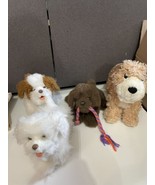 Plush Fur Real Friends and Zizzle Interactive Dog lot Brown Beige white ... - £31.25 GBP