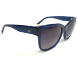 Ana Hickmann Sunglasses AH9223 T01 Clear Blue Square Frames with Purple ... - $74.58