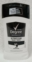 Degree Ultraclear Anti Black White Stains ANTIPERSPIRANT 48H Men 2.7 oz/76g New - $12.38