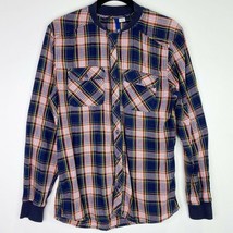 Divided by H&amp;M Button Up Plaid Shirt Jacket Shacket Top Size Medium M - $6.92