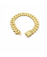 Iced Miami Cuban Link Bracelet 16mm 8" Gold Plated Hip Hop Bling - $24.50