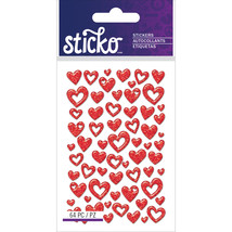 Sticko Stickers-Red Hearts - $6.53