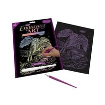 Royal &amp; Langnickel Glow In The Dark Engraving Art A4 Size Pegasus Design... - $17.00