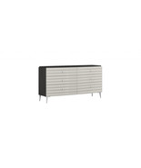 62 Inch Grey Manufactured Wood Six Drawer Double Dresser - $2,893.80 CAD