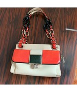 NWT BALENCIAGA Cream and Coral Leather Shoulder Bag - $1,286.32 CAD