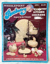 Needlepoint Basketry Country Kitchen Chickens Leaflet B312 Raffia Plasti... - $9.45